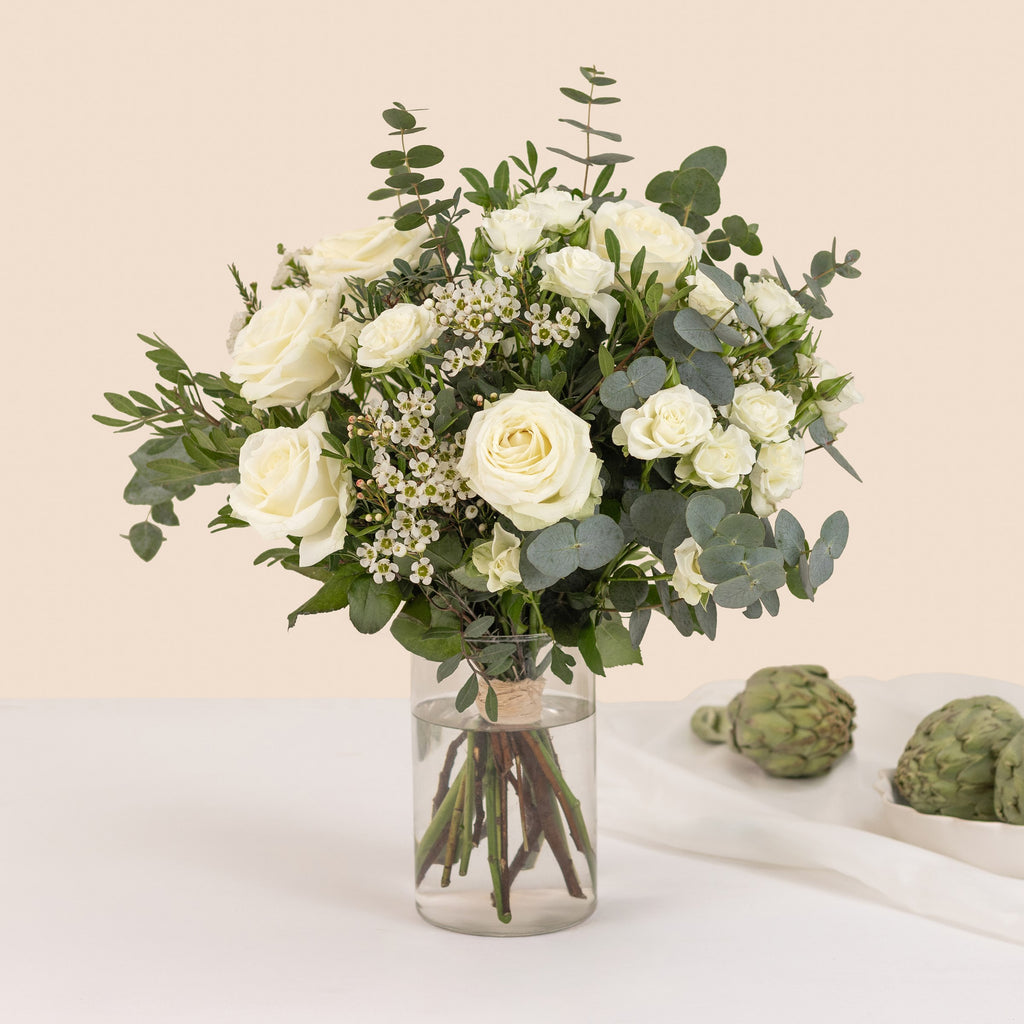 White and green bouquet - Vert coton / 1VECO